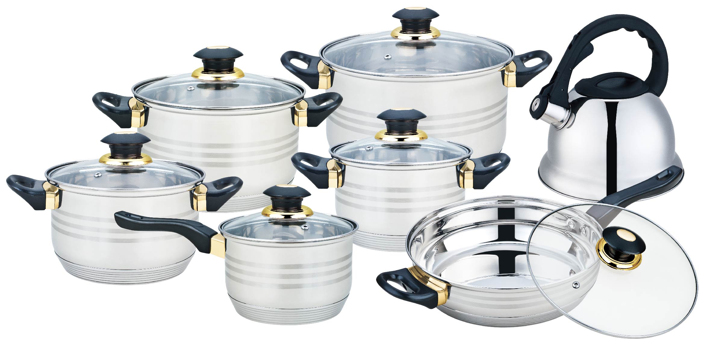 Model HS-C002-BLACK Stainless Steel Classic Line