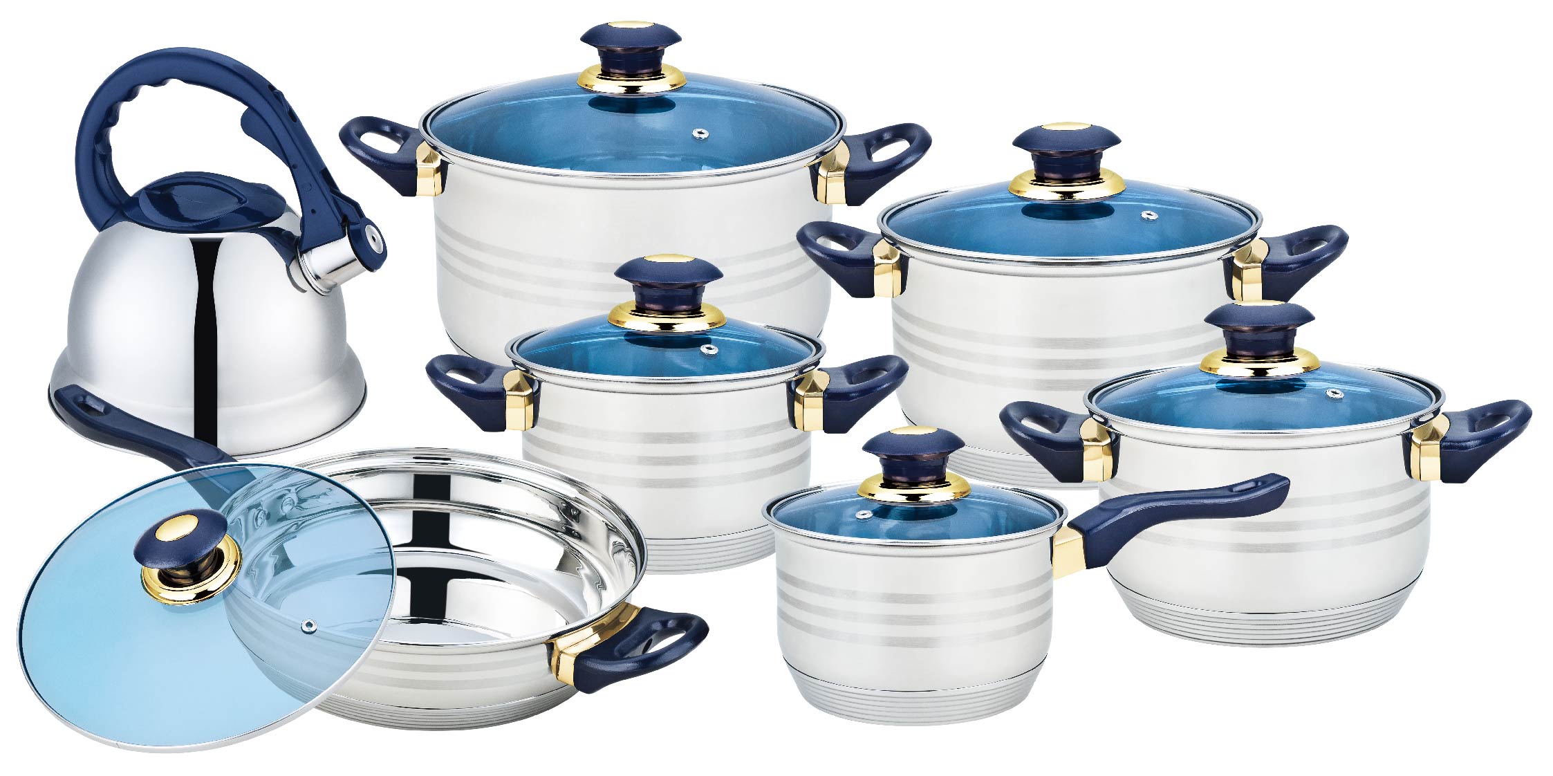Model HS-C002-BLUE Stainless Steel Classic Line